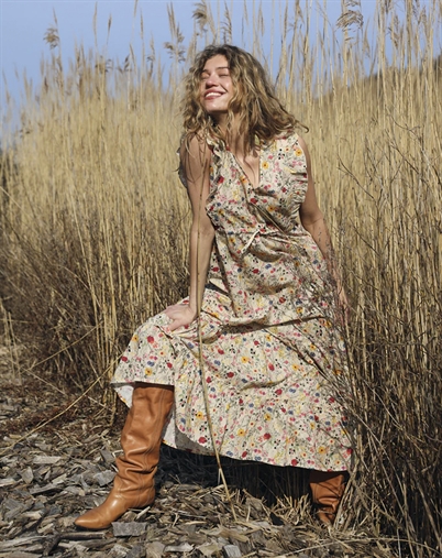 Lollys Laundry - SamoLL Midi Kjole - Flower Print